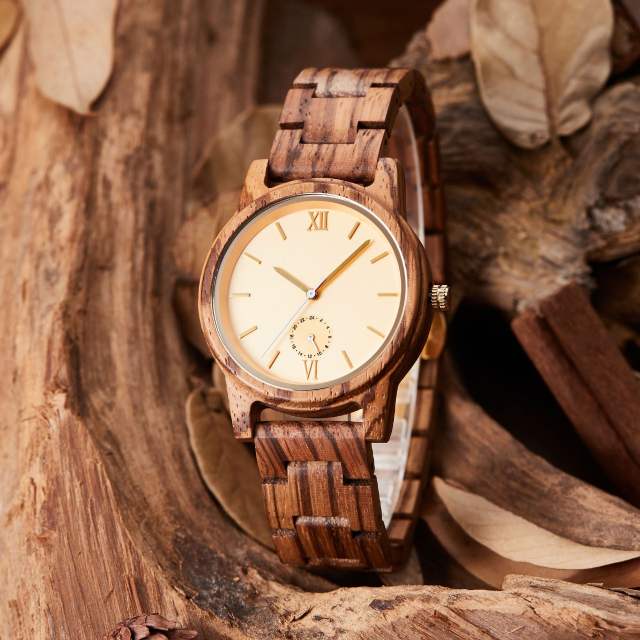 Business and cascual wood material watches