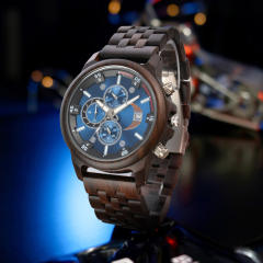 Classic wood material hot sale watch for men