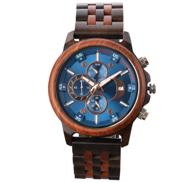 Classic wood material hot sale watch for men