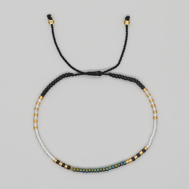 INS simple design tiny bead bracelet for women friendship bracelet