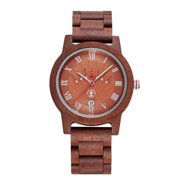 Handmade colorful wood material Quartz Watch