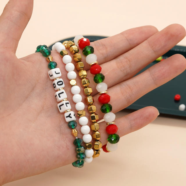 4PCS set christmas gift party gift bracelet set