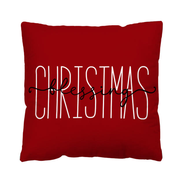 Merry christmas home throw pillow case