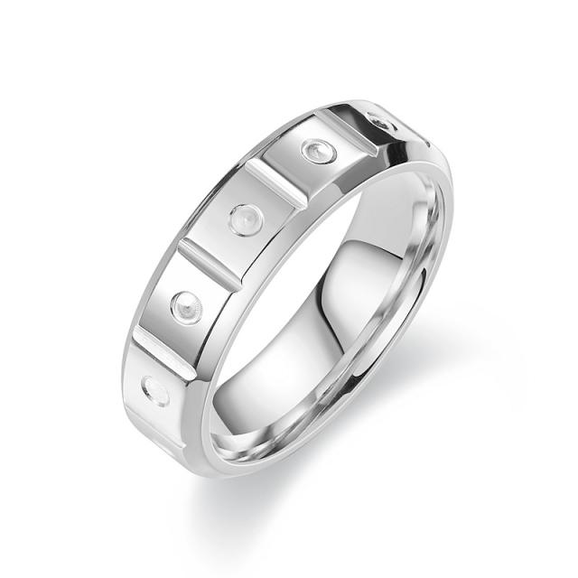 3 color classic stainless steel rings band for men women