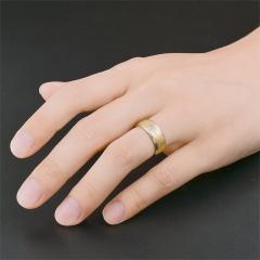 her King his Queen stainless steel frost design couple rings
