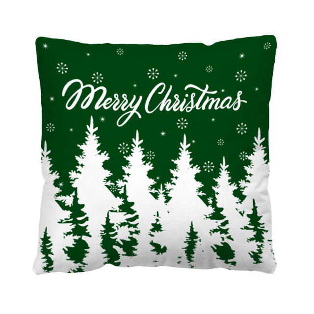 Merry christmas home throw pillow case