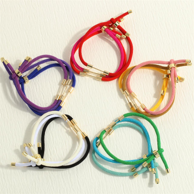 DIY colorful rope couple bracelet friendship bracelet string bracelet
