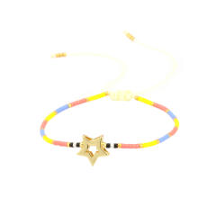 Boho evil eye colorful seed bead women bracelet