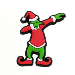 Christmas design soft PVC shoes charms for crocs