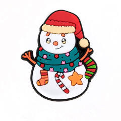 Christmas design soft PVC shoes charms for crocs