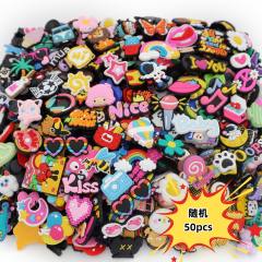 30/50/100pcs hot sale diy PVC soft shoes charms for crocs
