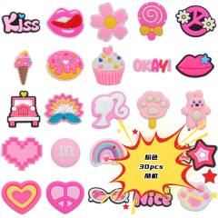 30/50/100pcs hot sale diy PVC soft shoes charms for crocs