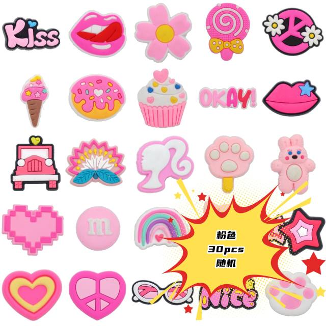 30/50/100pcs hot sale diy PVC soft shoes charms for crocs
