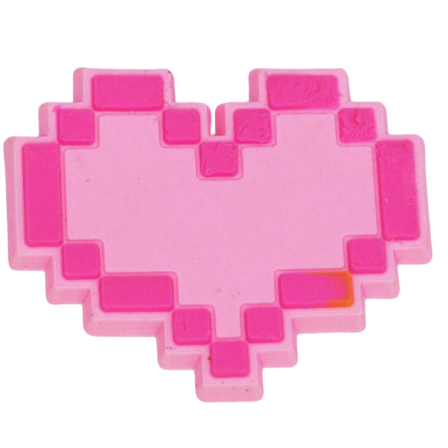 INS sweet pink color sereis PVC soft shoes charms for crocs 30pcs random