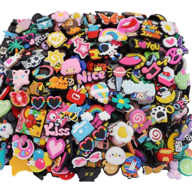 30/50/100pcs hot sale diy PVC soft shoes charms for crocs