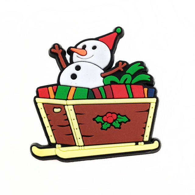 Christmas design soft PVC shoes charms for crocs