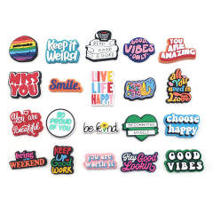 PVC 20 design soft shoes charms for crocs
