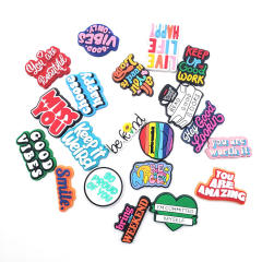 PVC 20 design soft shoes charms for crocs
