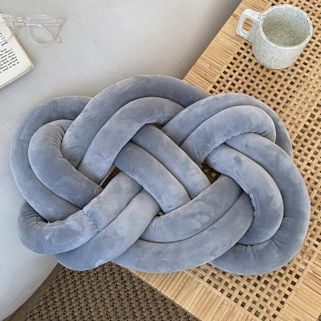 INS creative twisted design velvet throw pillow