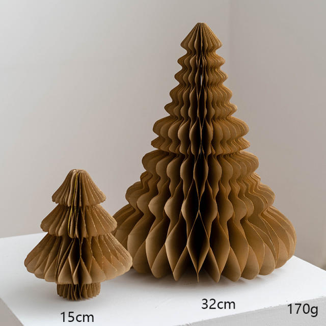 2pcs set Origami Christmas tree for table christmas Ornaments