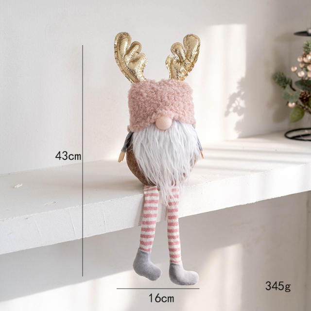 Christmas Ornaments for table pink color christmas decoration
