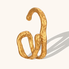 1pcs Vintage stainless steel ear wrap ear cuff for women