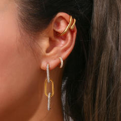 1pcs Vintage stainless steel ear wrap ear cuff for women