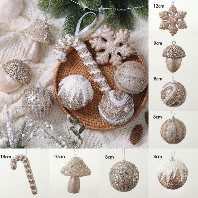 New design delicate christmas ornaments for home christmas tree shop window