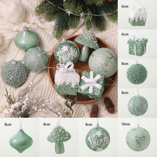 New design delicate christmas ornaments for home christmas tree shop window