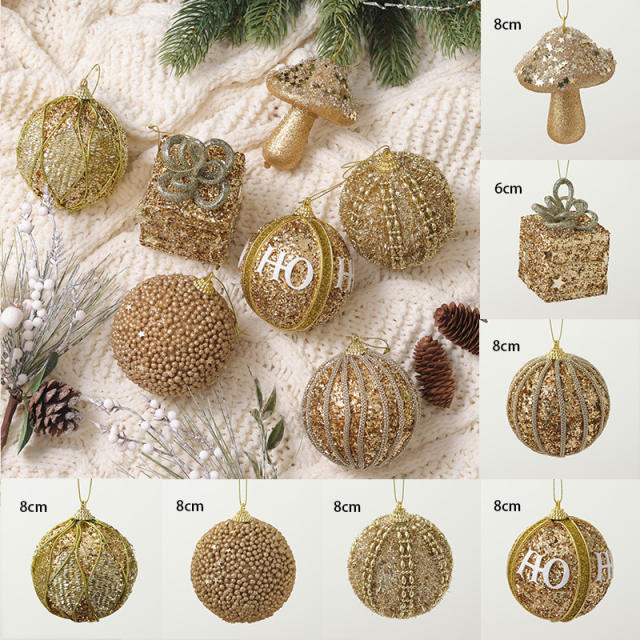 New design delicate christmas ornaments for home christmas tree shop window