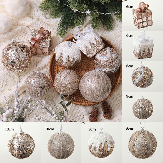 New design delicate christmas ornaments for home christmas tree shop window