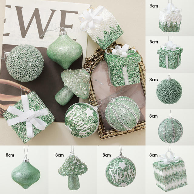New design delicate christmas ornaments for home christmas tree shop window