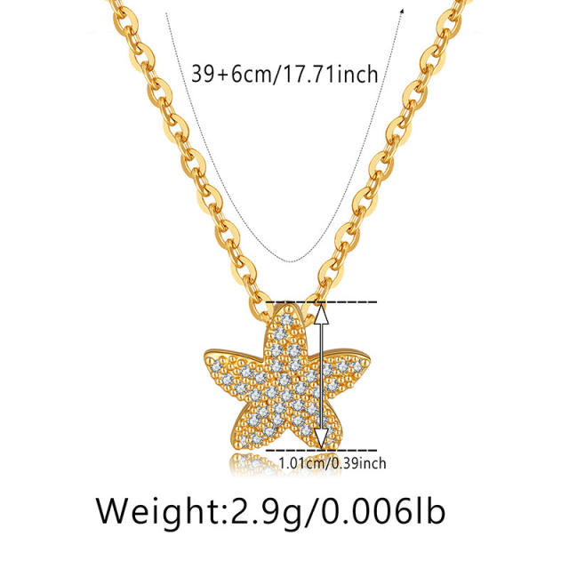 Delicate diamond gold color christmas gift real gold plated necklace earrings