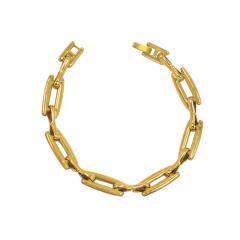 Concise easy match stainless steel chain necklace bracelet