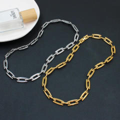 Concise easy match stainless steel chain necklace bracelet