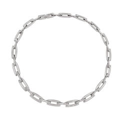 Concise easy match stainless steel chain necklace bracelet