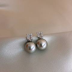 Chic imitataion pearl bead women earrings