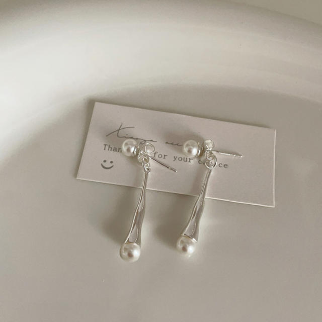 Chic imitataion pearl bead women earrings