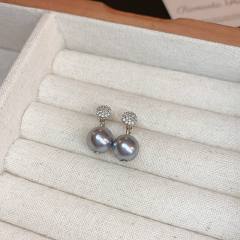 Chic imitataion pearl bead women earrings