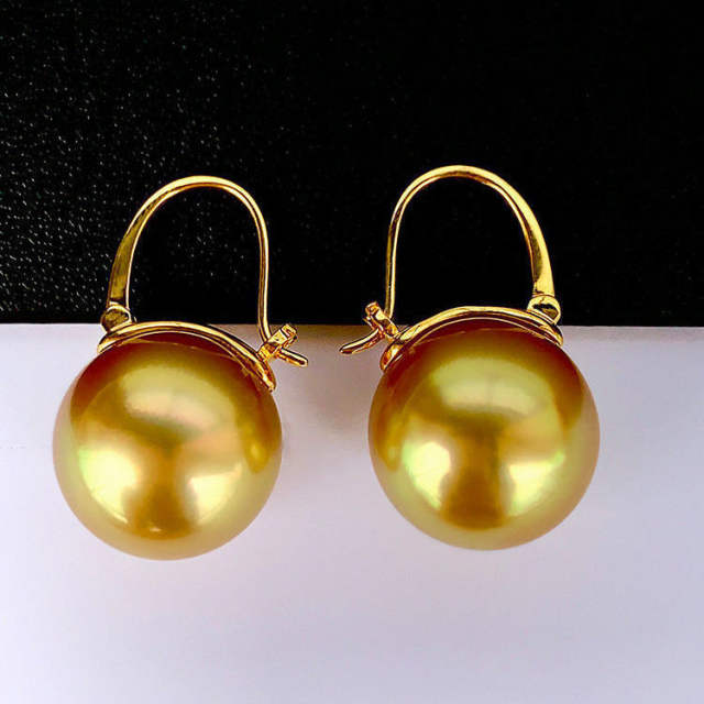 Chic imitataion pearl bead women earrings