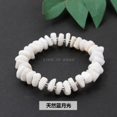 Natural crystal bead elastic bracelet for women
