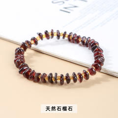Natural crystal bead elastic bracelet for women