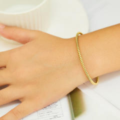 Hot sale knotted frosted stainless steel cuff bangles