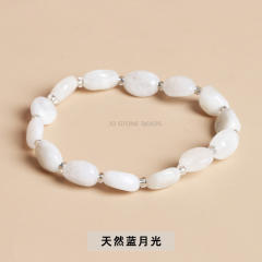 Natural crystal bead elastic bracelet for women