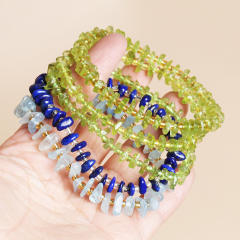 Natural crystal bead elastic bracelet for women