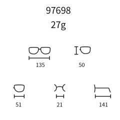 Classic cat eye shape anti blue light women reading glasses