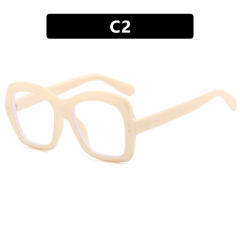 INS big frame anti blue light women reading glasses