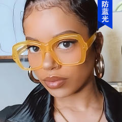INS big frame anti blue light women reading glasses