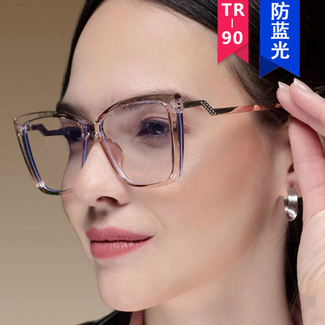 TR90 ins easy match anti blue light reading glasses for women