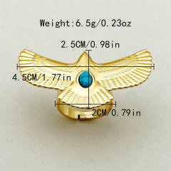 Personality animal series eagle design stainless steel finger rings